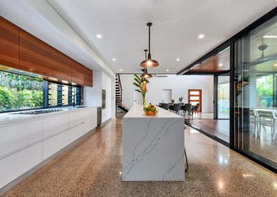 Frangipani House Ventilated Kitchen with Breezway Louvres