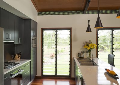 InsideOut House Kitchen with Breezway Louvres
