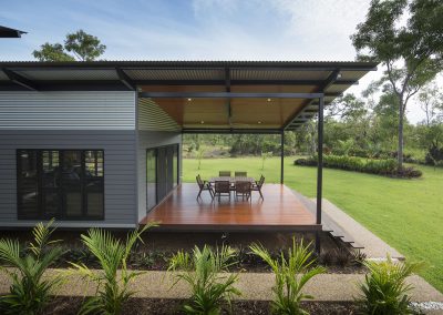 InsideOut House Outdoor deck with Breezway Louvres