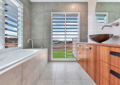 Jasmine House Bathroom with Breezway Louvre Windows