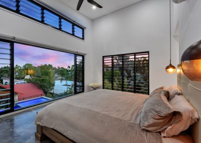 Pandanus House Ventilated Bedroom with Breezway Louvres