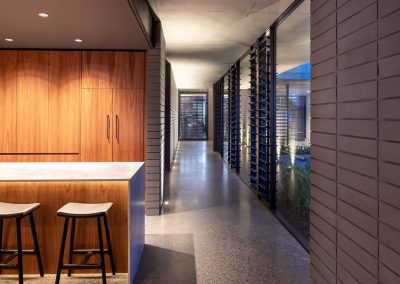 Kitchen Hallway design using Breezway Louvres