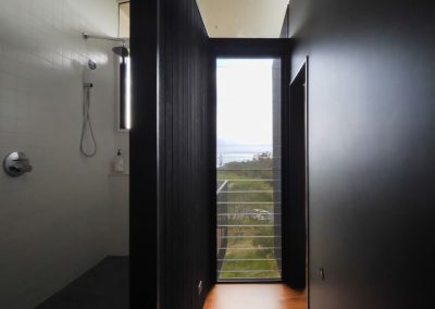 Bathroom area with Breezway Louvres in hallway