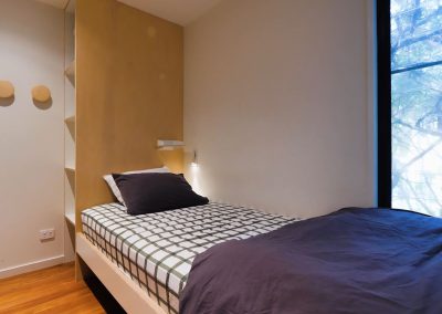 Bedroom with bunkbeds and Breezway Louvres