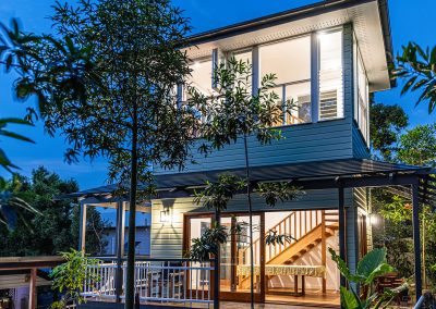 Belvedere Home at night