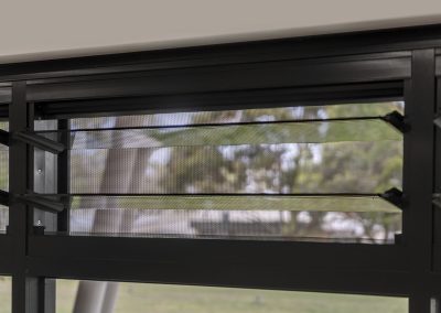 Breezway Louvres open wide to maximise natural ventilation through window openings