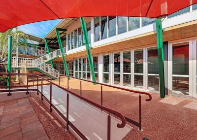 Charles Darwin University Exterior with Breezway Louvre Windows