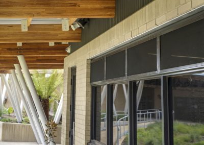 The Breezway Powerlouvre System can be easily screened