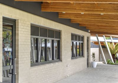 The Breezway Powerlouvre System can be easily screened for added security