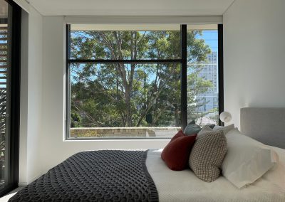 Breezway Louvre Windows in the bedrooms of IQ Burwood