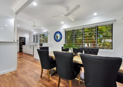 Breezway Louvres are great for naturally cooling dining and kitchen spaces