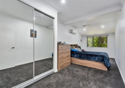 Breezway Louvres in the bedroom for natural light and ventilation