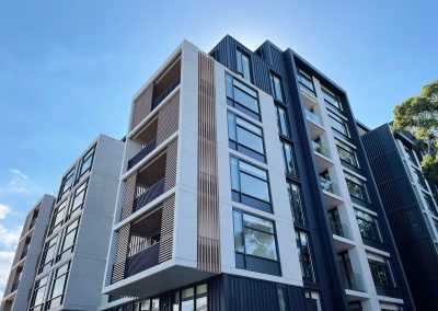 Exterior of IQ Burwood with Breezway Louvres