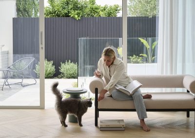 Sliding doors to access indoor outdoor area
