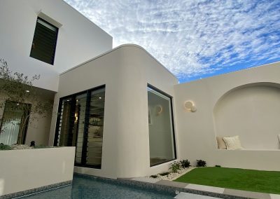 La Casa Eden Ultra Living Display Home featuring Breezway Louvres