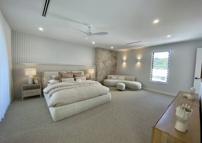Master bedroom with Breezway Louvres at the Ultra Living La Casa Eden Display Home