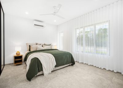 Tropical Lifestyle Home Bedroom with Breezway Louvres
