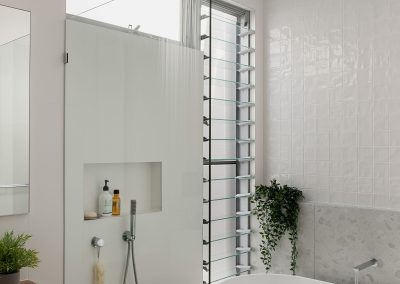 Breezway Louvres open in bathroom