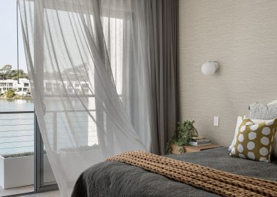 Bedroom of Sunshine Cove home