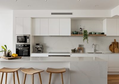 Kitchen area of Sunshine Cove home