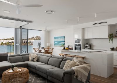 Living area of Sunshine Cove home