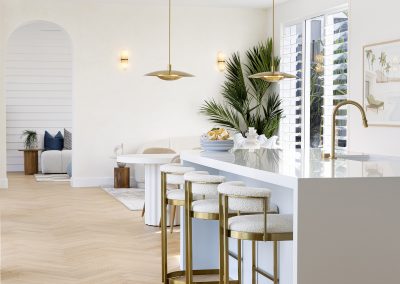 Kitchen and living area with Breezway Louvres