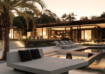 Blackwood Doonan at sunset featuring Breezway Louvres