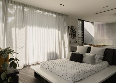 Breezway Louvres bring natural light and ventilation into bedroom designs
